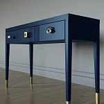 Дизайнерский Письменный стол Elsa Dreams Blue с тремя ящиками варинант исполнения - 2 | Loft Concept в Ульяновске