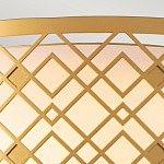 Потолочный светильник золотого цвета с каркасом в виде геометрических ромбов Elstead Lighting варинант исполнения - 5 | Loft Concept в Ульяновске