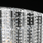 Люстра круглая на цепи цвета хром с прозрачными рельефными хрустальными пластинами Textured Glass Chandelier варинант исполнения - 8 | Loft Concept в Ульяновске