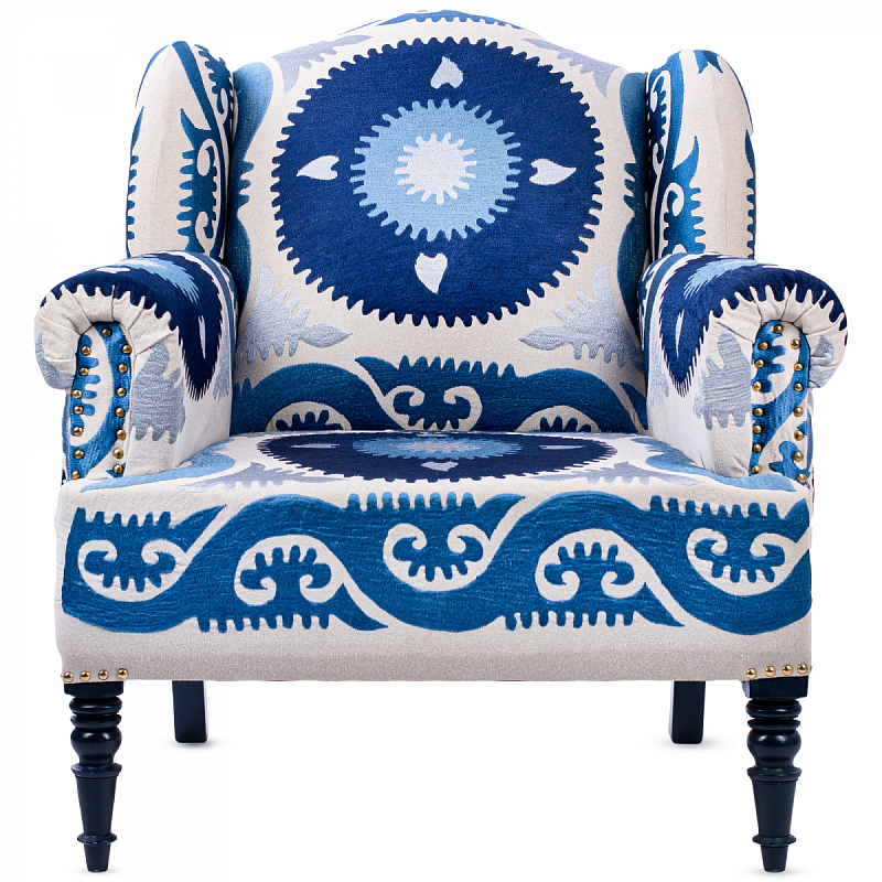 Кресло Accent Chairs Indigo Sun Темно-синий в Ульяновске | Loft Concept 