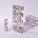 Подставка для телефона из эпоксидной смолы с цветами розовая Epoxy Flowers Phone Stand Pink варинант исполнения - 4 | Loft Concept в Ульяновске