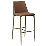 Стул барный с терракотовой обивкой из экокожи Spectacular High Chair варинант исполнения - 1 | Loft Concept в Ульяновске