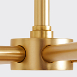 Люстра золотая с белыми тканевыми абажурами Coolness варинант исполнения - 3 | Loft Concept в Ульяновске