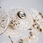 Люстра с декором из круглых рельефных пластин из хрусталя Decorative Glass Discs Chandelier 82 варинант исполнения - 3 | Loft Concept в Ульяновске