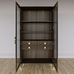 Дизайнерский шкаф витрина Elsa Dreams Walnut с 4-мя ящиками варинант исполнения - 6 | Loft Concept в Ульяновске