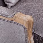 Кресло Ava Classical Armchair brown and grey velour варинант исполнения - 4 | Loft Concept в Ульяновске