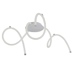 Люстра белого цвета с тремя изогнутыми светодиоидными плафонами Luke Lampco Tracer Lamp варинант исполнения - 1 | Loft Concept в Ульяновске