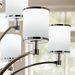 Люстра с белыми стеклянными плафонами в форме цилиндра Feiss варинант исполнения - 10 | Loft Concept в Ульяновске