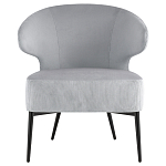 Современное мягкое кресло на металлических ножках Rakush Grey варинант исполнения - 2 | Loft Concept в Ульяновске