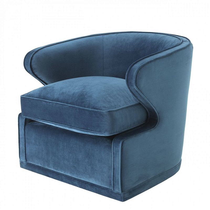 Кресло Eichholtz Chair Dorset Blue Синий Кресло Eichholtz Chair Dorset Blue Синий в Ульяновске | Loft Concept