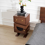 Тумбочка прикроватная с ящиком и дверцей Робот Robot Desk варинант исполнения - 3 | Loft Concept в Ульяновске