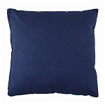 Подушка декоративная хлопковая синего цвета с абстрактным принтом Elysian Flow Azure варинант исполнения - 2 | Loft Concept в Ульяновске