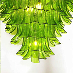 Люстра из семи ярусов зеленого стекла Independence варинант исполнения - 4 | Loft Concept в Ульяновске