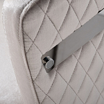 Стул серый велюровый со стеганной спинкой Focus on Convenience варинант исполнения - 2 | Loft Concept в Ульяновске