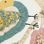 Чехол на подушку с кисточками и вышивкой птиц Ethnic mix Birds Rect варинант исполнения - 3 | Loft Concept в Ульяновске