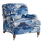Кресло Trumann Club Chair Blue Landscape синий пейзаж варинант исполнения - 1 | Loft Concept в Ульяновске
