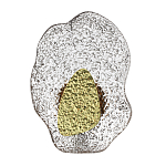 Бра с рельефным волнообразным стеклянным плафоном и вставкой из мрамора Liquid Stone варинант исполнения - 1 | Loft Concept в Ульяновске