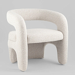 Кресло дизайнерское для лаунж зоны жемчужного цвета Pearl Lounge варинант исполнения - 1 | Loft Concept в Ульяновске