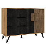 Комод с 3-мя ящиками и дверцей Stone Effect варинант исполнения - 1 | Loft Concept в Ульяновске