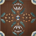 Плитка с узором Васильки 2 варинант исполнения - 1 | Loft Concept в Ульяновске