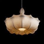 Подвесной светильник с белым фигурным абажуром и мягкими волнистыми краями Cloud Motion  варинант исполнения - 12 | Loft Concept в Ульяновске