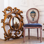 Зеркало настенное с рамой цвета античная бронза Classic Ornament Mirror варинант исполнения - 3 | Loft Concept в Ульяновске