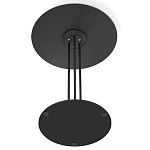 Стол журнальный круглый с бежевой столешницей из стекла Beige Marble варинант исполнения - 5 | Loft Concept в Ульяновске