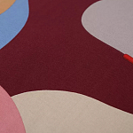 Подушка декоративная хлопковая с абстрактным принтом Elysian Flow Terra варинант исполнения - 3 | Loft Concept в Ульяновске