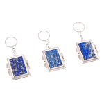 Зеркало брелок складное двухстороннее из натурального камня Лазурит Stone Mirrors варинант исполнения - 4 | Loft Concept в Ульяновске