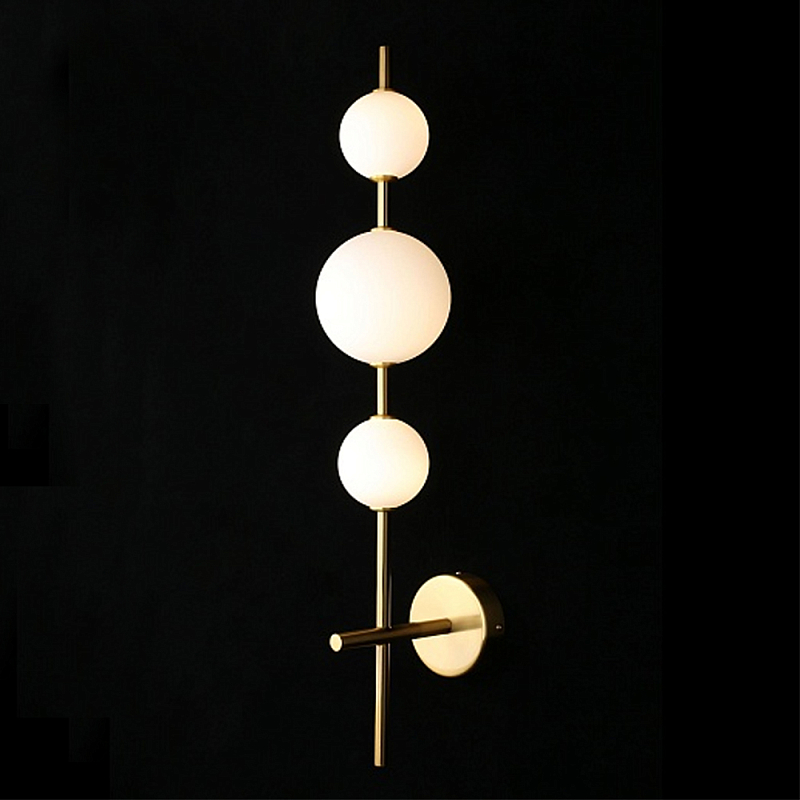 Бра настенное светодиодное Three Elements of Light Золотой Белый в Ульяновске | Loft Concept 