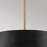 Подвесной светильник с конусовидным металлическим абажуром черного цвета Kichler варинант исполнения - 14 | Loft Concept в Ульяновске