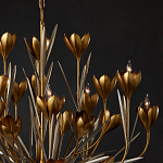 Люстра золотого цвета в виде цветков крокуса Hanging Flowers варинант исполнения - 2 | Loft Concept в Ульяновске
