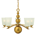 Люстра с матовыми конусными плафонами и декоративными элементами в форме шаров Hinkley варинант исполнения - 1 | Loft Concept в Ульяновске