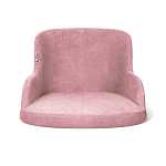 Стул с мягкой розовой обивкой из велюра и подъемно-поворотным механизмом на черных колесиках Harper Pink варинант исполнения - 2 | Loft Concept в Ульяновске