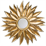 Зеркало-солнце с золотыми с лучами Rays of Peace варинант исполнения - 1 | Loft Concept в Ульяновске