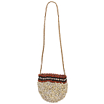 Декоративный аксессуар сумка из ракушек Aboriginal Bag Beige Red варинант исполнения - 1 | Loft Concept в Ульяновске