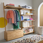 Корзина для белья из ткани букле Boucle Organizers Round варинант исполнения - 4 | Loft Concept в Ульяновске