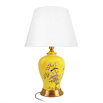 Настольная лампа желтая с изображением птиц Slip Away варинант исполнения - 1 | Loft Concept в Ульяновске