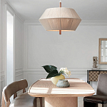 Люстра из дуба с веревчатым абажуром Rope Oak Chandelier варинант исполнения - 4 | Loft Concept в Ульяновске