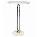 Кофейный столик с белой мраморной столешницей Clipper варинант исполнения - 1 | Loft Concept в Ульяновске