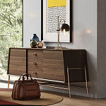 Дизайнерский комод трапециевидной формы с ручками и основанием золотого цвета Armaria варинант исполнения - 1 | Loft Concept в Ульяновске