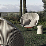 Дизайнерское уличное кресло с веревочной спинкой PETALO Armchair варинант исполнения - 3 | Loft Concept в Ульяновске
