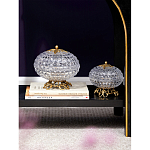 Конфетница из прозрачного рельефного стекла Eden Garden варинант исполнения - 6 | Loft Concept в Ульяновске