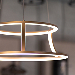 Люстра золотого цвета с 2-мя светодиодными кольцами Eurofase варинант исполнения - 9 | Loft Concept в Ульяновске