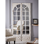 Зеркало-окно с эффектом старения в венецианском стиле Venetian White Mirror варинант исполнения - 5 | Loft Concept в Ульяновске