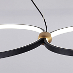 Люстра подвесная светодиодная черный металл Ring Horizontal варинант исполнения - 11 | Loft Concept в Ульяновске