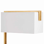 Торшер с прямоугольным абажуром на золотом металлическом каркасе Rectangular Plane  варинант исполнения - 2 | Loft Concept в Ульяновске