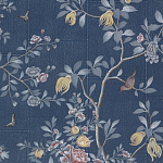 Обои ручная роспись Houghton Dark Blue варинант исполнения - 1 | Loft Concept в Ульяновске