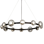 Светодиодная кольцевая люстра IONA Сhandelier black варинант исполнения - 3 | Loft Concept в Ульяновске