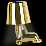 Настольная лампа фигурная цвета золото с гладким абажуром Высота 16 см Sophia варинант исполнения - 5 | Loft Concept в Ульяновске